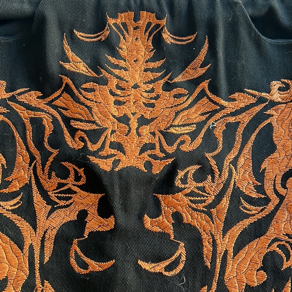 STOLEN EMBROIDERED DENIM SKIRT (FINAL SALE) - Picture 3 of 5